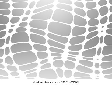 Light Silver, Gray vector abstract doodle template. Shining colored illustration with doodles in Zen tangle style. Hand painted design for web, leaflet, textile.