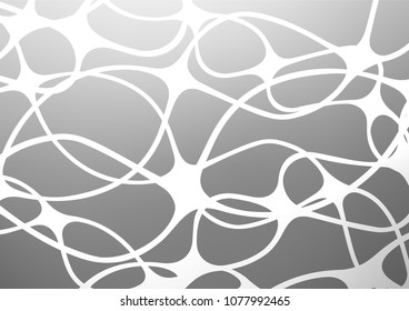 Light Silver, Gray vector abstract doodle background. Colorful abstract illustration with lines in Asian style. The elegant pattern can be used as a part of a brand book.