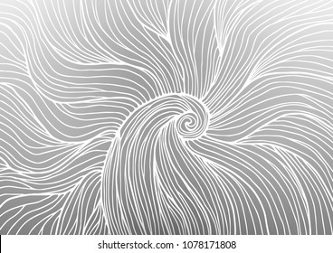 Light Silver, Gray vector abstract doodle pattern. Glitter abstract illustration with doodles and Zen tangles. A completely new design for your business.