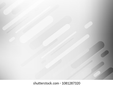 Light Silver, Gray vector abstract doodle template. An elegant bright illustration with lines in Natural style. The best blurred design for your business.
