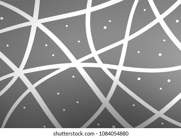 Light Silver, Gray vector abstract doodle template. Ethnic elegant natural pattern with gradient. The completely new template can be used for your brand book.