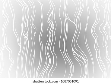 Light Silver, Gray vector abstract doodle pattern. A vague abstract illustration with doodles in Indian style. The elegant pattern can be used as a part of a brand book.