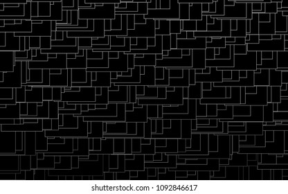 Light Silver, Gray vector abstract textured polygonal background. Blurry rectangular design. The pattern with repeating rectangles can be used for background.