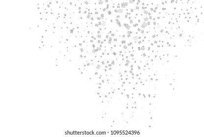 Light Silver, Gray vector abstract colorful background, which consist of triangles. Pattern with colored triangles on white background.