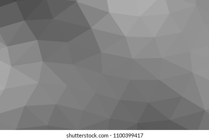 Light Silver, Gray vector abstract polygonal abstract polygonal. Shining illustration, which consist of triangles. The best triangular design for your business.