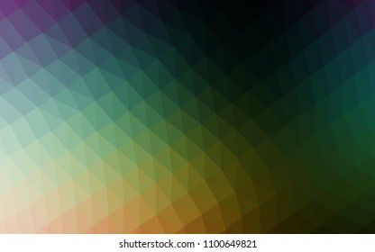 Light Silver, Gray vector abstract polygonal pattern. A sample with polygonal shapes. The best triangular design for your business.