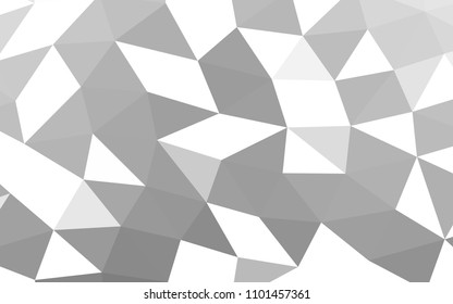 Light Silver, Gray vector abstract polygonal abstract polygonal. Brand new colored illustration in blurry style with gradient. A completely new design for your business.