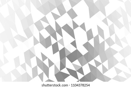 Light Silver, Gray vector abstract polygonal background. Creative geometric illustration in Origami style with gradient. Brand new style for your business design.
