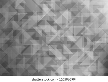 Light Silver, Gray vector abstract mosaic backdrop. Modern geometrical abstract illustration with gradient. A completely new design for your business.