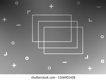 Light Silver, Gray vector abstract doodle texture. Ethnic elegant natural pattern with gradient. The pattern can be used for heads of websites and designs.