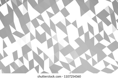 Light Silver, Gray vector abstract mosaic pattern. Colorful illustration in abstract style with gradient. Brand new style for your business design.