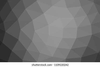 Light Silver, Gray vector abstract polygonal abstract polygonal. A completely new color illustration in a vague style. A new texture for your design.