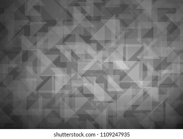 Light Silver, Gray vector abstract polygonal layout. Geometric illustration in Origami style with gradient.  The completely new template can be used for your brand book.