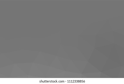 Light Silver, Gray vector abstract mosaic template. Creative geometric illustration in Origami style with gradient. The best triangular design for your business.