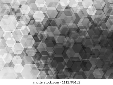 Light Silver, Gray vector abstract polygonal template. A vague abstract illustration with gradient. A new texture for your design.
