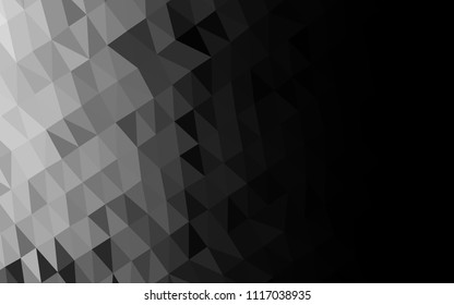 Light Silver, Gray vector abstract polygonal layout. An elegant bright illustration with gradient. A completely new design for your business.