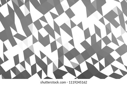 Light Silver, Gray vector abstract mosaic pattern. Glitter abstract illustration with an elegant design. A completely new design for your business.