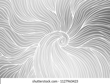 Light Silver, Gray vector abstract doodle pattern. Glitter abstract illustration with doodles and Zen tangles. Hand painted design for web, wrapping, wallpaper.