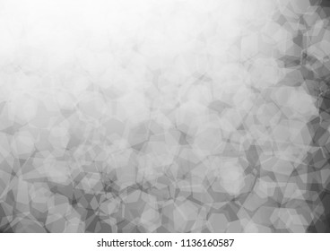 Light Silver, Gray vector abstract polygonal pattern. Creative geometric illustration in Origami style with gradient. The polygonal design can be used for your web site.