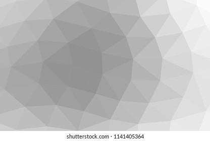 Light Silver, Gray vector abstract mosaic abstract mosaic. Colorful abstract illustration with gradient. Brand new design for your business.