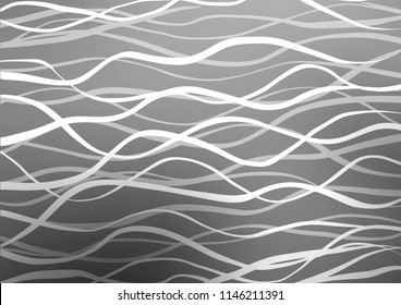 Light Silver, Gray vector abstract doodle texture. Decorative shining illustration with doodles on abstract template. The template can be used as a background for cell phones.