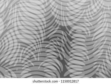 Light Silver, Gray vector abstract doodle background. Blurred decorative design in Indian style with Zen tangles. Brand-new design for your business.