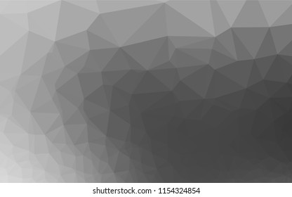Light Silver, Gray vector abstract polygonal layout. Colorful abstract illustration with gradient. The best triangular design for your business.