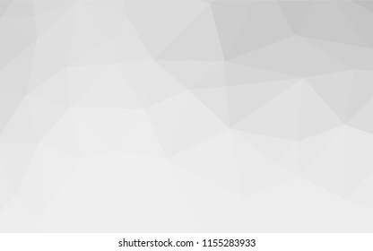 Light Silver, Gray vector abstract mosaic background. Colorful illustration in abstract style with gradient. The completely new template can be used for your brand book.