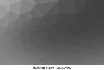 Light Silver, Gray vector abstract polygonal cover. Colorful illustration in abstract style with gradient. The textured pattern can be used for background.