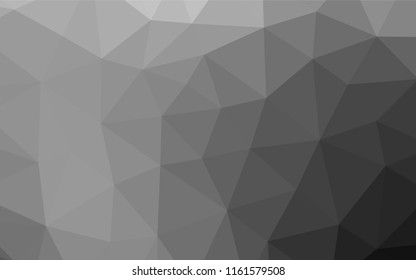 Light Silver, Gray vector abstract mosaic backdrop. Modern geometrical abstract illustration with gradient. Brand new design for your business.
