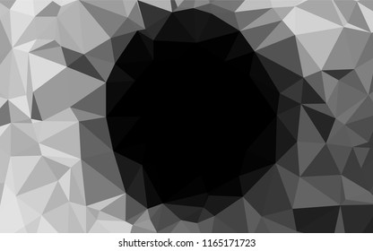 Light Silver, Gray vector abstract mosaic background. Creative illustration in halftone style with gradient. The elegant pattern can be used as part of a brand book.