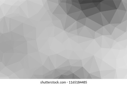 Light Silver, Gray vector abstract mosaic backdrop. Colorful illustration in abstract style with gradient. The elegant pattern can be used as part of a brand book.