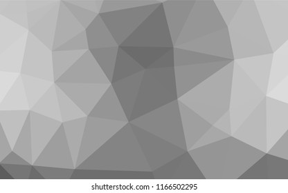 Light Silver, Gray vector abstract polygonal layout. Shining colored illustration in a Brand new style. A completely new template for your business design.