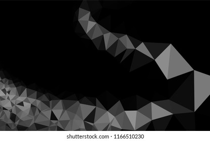 Light Silver, Gray vector abstract mosaic backdrop. Modern geometrical abstract illustration with gradient. Brand new design for your business.