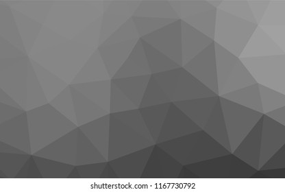 Light Silver, Gray vector abstract polygonal cover. Glitter abstract illustration with an elegant design. Brand new design for your business.