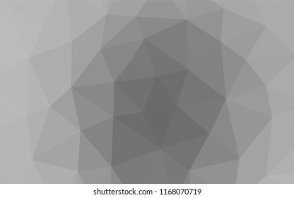 Light Silver, Gray vector abstract mosaic backdrop. Colorful illustration in abstract style with gradient. The completely new template can be used for your brand book.