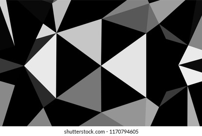 Light Silver, Gray vector abstract mosaic backdrop. Low poly  abstract illustration with an elegant design. The elegant pattern can be used as part of a brand book.