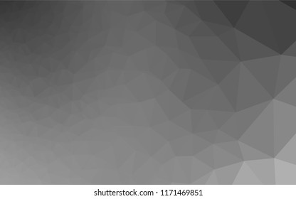 Light Silver, Gray vector abstract mosaic background. Colorful abstract illustration with gradient. The elegant pattern can be used as part of a brand book.