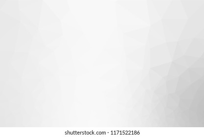 Light Silver, Gray vector abstract polygonal cover. Brand new colored illustration in blurry style with gradient. The elegant pattern can be used as part of a brand book.