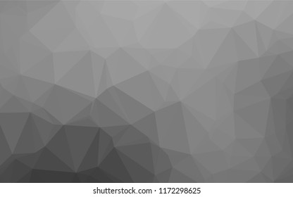 Light Silver, Gray vector abstract polygonal cover. Brand new colored illustration in blurry style with gradient. A completely new design for your business.
