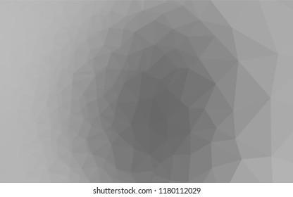 Light Silver, Gray vector abstract mosaic backdrop. A vague abstract illustration with gradient. Brand new design for your business.