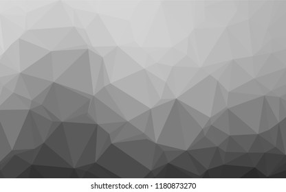 Light Silver, Gray vector abstract polygonal cover. Shining colored illustration in a Brand new style. The elegant pattern can be used as part of a brand book.
