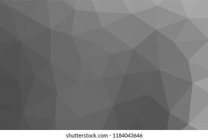 Light Silver, Gray vector abstract mosaic backdrop. Colorful illustration in abstract style with gradient. The elegant pattern can be used as part of a brand book.