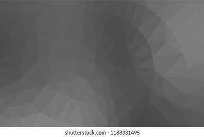 Light Silver, Gray vector abstract polygonal texture. An elegant bright illustration with gradient. The template can be used as a background for cell phones.