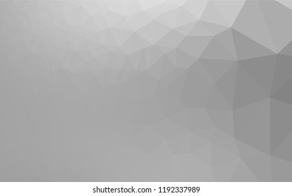 Light Silver, Gray vector abstract polygonal cover. Colorful abstract illustration with gradient. Brand new style for your business design.