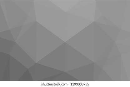 Light Silver, Gray vector abstract mosaic pattern. Shining colored illustration in a Brand new style. A completely new design for your business.