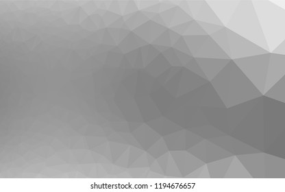 Light Silver, Gray vector abstract mosaic pattern. Modern geometrical abstract illustration with gradient. The polygonal design can be used for your web site.