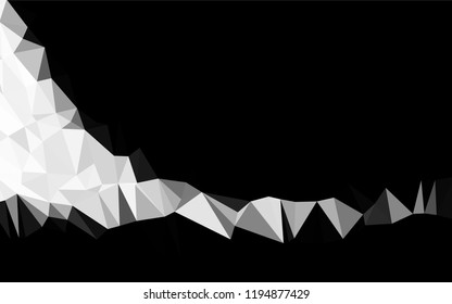 Light Silver, Gray vector abstract mosaic pattern. Colorful illustration in abstract style with gradient. The textured pattern can be used for background.