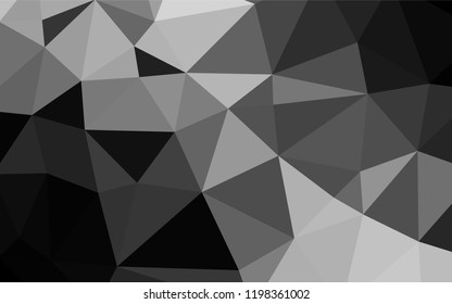 Light Silver, Gray vector abstract polygonal cover. A sample with polygonal shapes. A completely new design for your business.