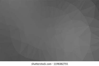 Light Silver, Gray vector abstract polygonal texture. A sample with polygonal shapes. Triangular pattern for your business design.